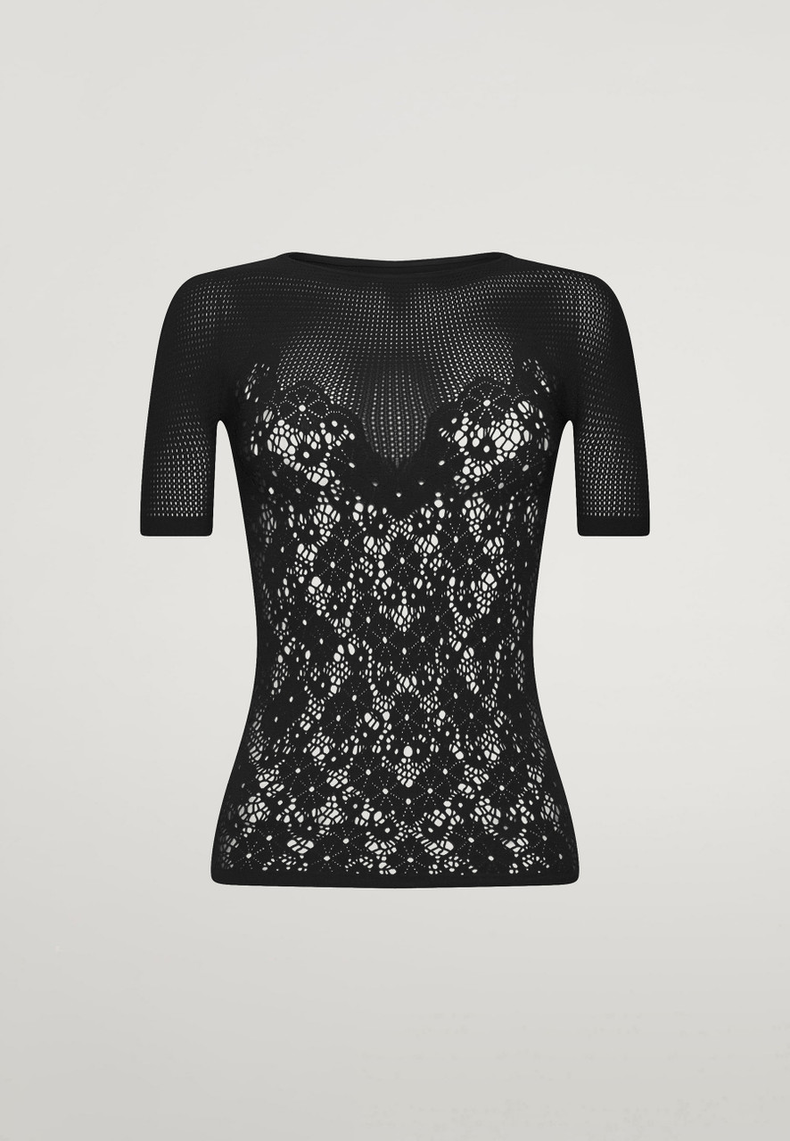 Long Sleeves Floral Lace Top