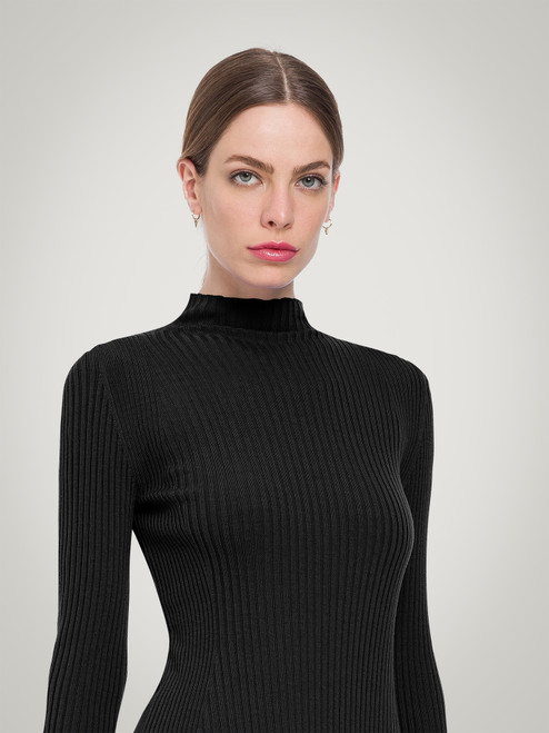 Merino Rib Top Long Sleeves - Wolford Store Sydney Australia