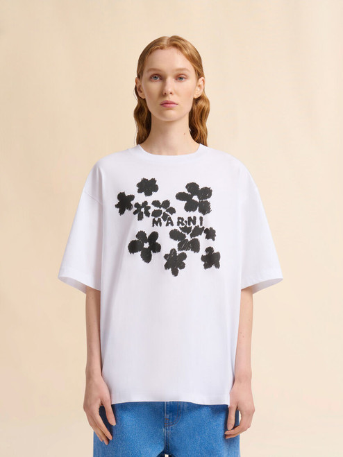 Tシャツ・カットソー MARNI FW22 FLORAL PRINT SHIRT (CAMA0492I2_UTV908SRN99) THJET49P09_USCX40_D1W01_E__501
