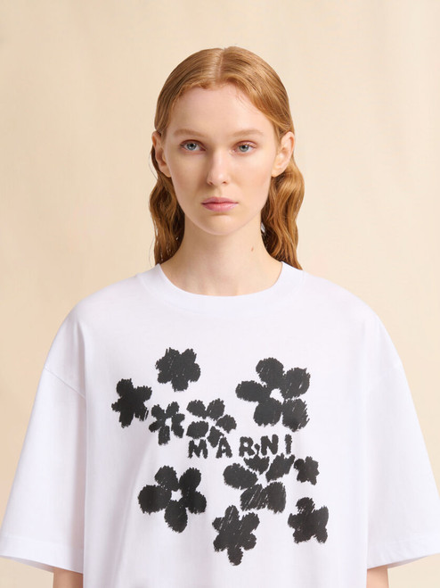 Marni T-Shirt with Floral Print
