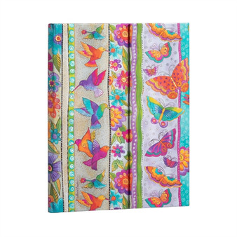 Hummingbirds & Flutterbyes Ultra Lined Hardcover Journal (Wrap Closure) by Paperblanks - Hardback