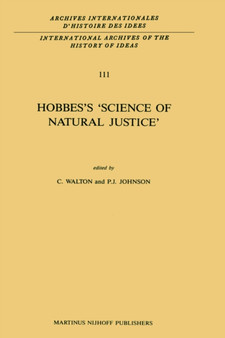 Hobbes's 'Science of Natural Justice' : 111