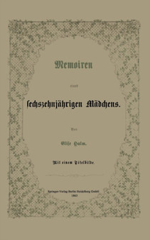 Memoiren eines sechszehnjahrigen Madchens
