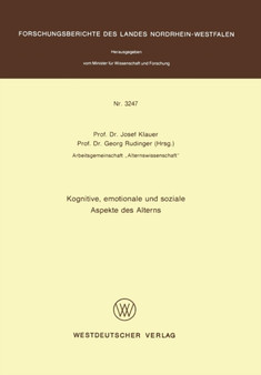 Kognitive, emotionale und soziale Aspekte des Alterns : 3247