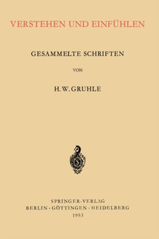 Verstehen und Einfuhlen : Gesammelte Schriften