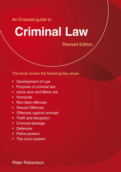 An Emerald Guide To Criminal Law : Revised Edition