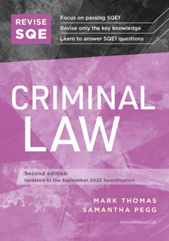 Revise SQE Criminal Law : SQE1 Revision Guide 2nd ed