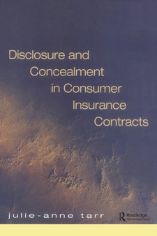 Disclosure and Concealment in Consumer Insurance Contracts