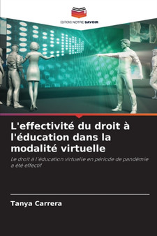 L'effectivite du droit a l'education dans la modalite virtuelle