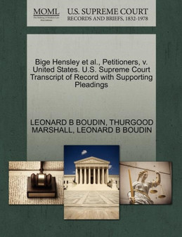 Bige Hensley et al., Petitioners, V. United States. U.S. Supreme Court Transcript of Record with Supporting Pleadings
