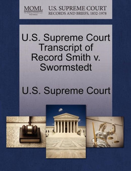 U.S. Supreme Court Transcript of Record Smith V. Swormstedt