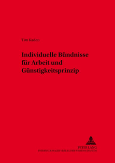Individuelle Buendnisse Fuer Arbeit Und Guenstigkeitsprinzip : 31