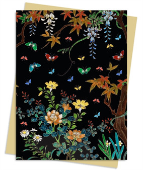 Ashmolean Museum: Cloisonne Casket with Flowers and Butterflies Greeting Card Pack : Pack of 6