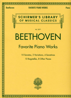 Beethoven - Favorite Piano Works : Schirmer'S Library of Musical Classics 2071