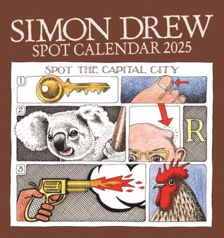 Simon Drew Easel Desk Calendar 2025