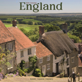 England Calendar 2025 Square Travel Wall Calendar - 16 Month