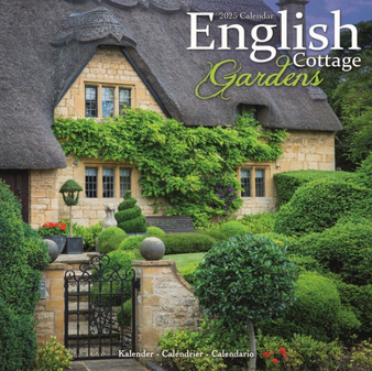English Gardens Calendar 2025 Square Scenic Wall Calendar - 16 Month