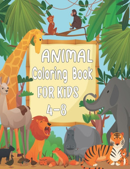 100 Animal Coloring Book For Kids 4-8 : 100 Animals to Coloring For Toddlers and Kids by M H Print House - Paperback