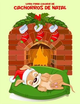 Livro para Colorir de Cachorros de Natal : 1
