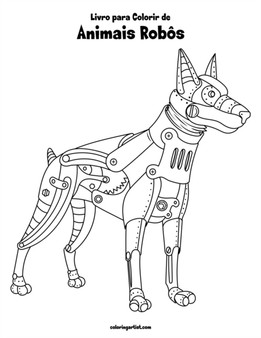 Livro para Colorir de Animais Robos : 1