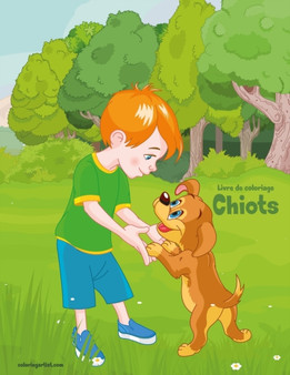 Livre de coloriage Chiots : 1