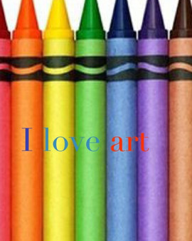I love art crayon creative blank coloring book : I love art crayon creative blank coloring book