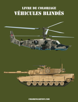 Livre de coloriage Vehicules blindes 2 : 2
