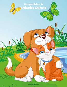 Livro para Colorir de Amizades Animais : 1