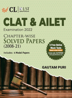 Clat & Ailet 2022 Chapter Wise Solved Papers 2008-2021 by Gautam Puri