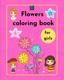 Flowers Coloring Book for girls