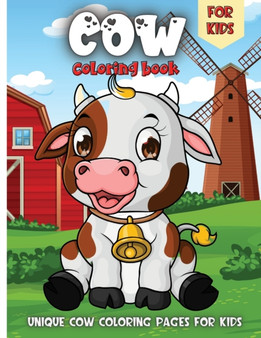 Cow Coloring Book For Kids : Funny Cowes Animals Colouring Pages for Kids Stress Relief and Relaxation, Cow Lover Gifts for Children