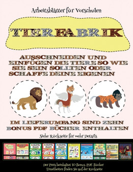 Arbeitsblatter fur Vorschulen : Tierfabrik - Ausschneiden und Einfugen