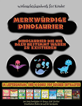 Weihnachtshandwerk fur Kinder : Merkwurdige Dinosaurier - Ausschneiden und Einfugen