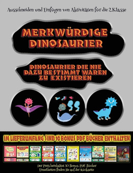 Ausschneiden und Einfugen von Aktivitaten fur die 2.Klasse : Merkwurdige Dinosaurier - Ausschneiden und Einfugen