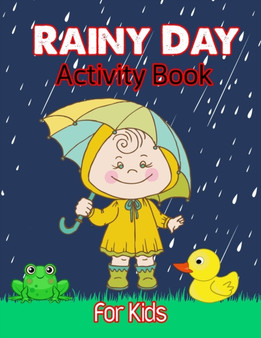 Rainy Day Activity Book For Kids : It's Rain Time Puzzle Book For Children