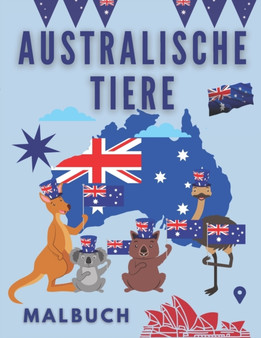 Australische Tiere Malbuch : Malbuch fur Kinder 50 Zeichnungen von Chamaleon Kanguru Schlange Koala Spinne tolles Geschenk!