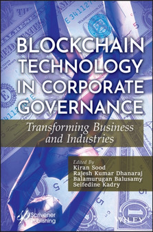 Blockchain Technology in Corporate Governance : Transforming Business and Industries by Kiran Sood - Hardback