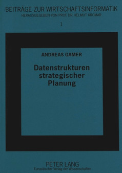 Datenstrukturen strategischer Planung by Gamer Andreas Gamer - Paperback