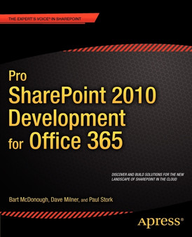 Pro SharePoint 2010 Development for Office 365 by Dave Milner - Paperback