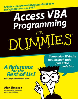 Access VBA Programming For Dummies by Alan Simpson - Paperback