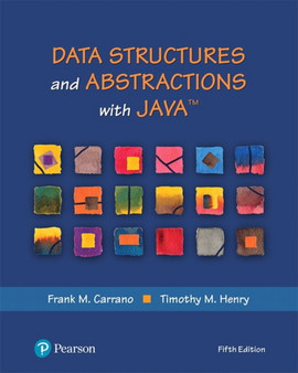 Data Structures and Abstractions with Java by Frank Carrano - Hardback