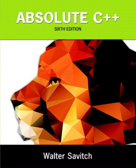 Absolute C++ by Walter Savitch - Paperback