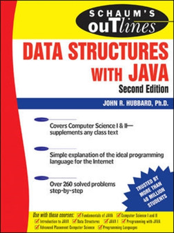 Schaum's Outline of Data Structures with Java, Second Edition by John Hubbard - Paperback