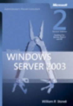 Microsoft Windows Server 2003 Administrator's Pocket Consultant by William R. Stanek - Paperback