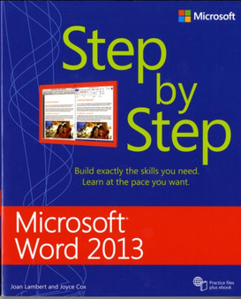Microsoft Word 2013 Step By Step by Joan Lambert - Paperback