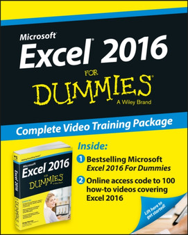 Excel 2016 For Dummies Book + Online Videos Bundle by Greg Harvey - Paperback