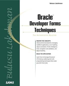 Oracle Developer Forms Techniques by Bulusu Lakshman - Paperback