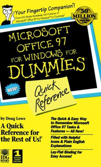 Microsoft Office 97 for Windows 95 for Dummies Quick Reference by Doug Lowe - Paperback