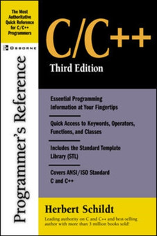 C/C++ Programmer's Reference, Third Edition by Herbert Schildt - Paperback