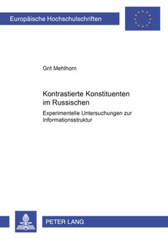 Kontrastierte Konstituenten Im Russischen : Experimentelle Untersuchungen Zur Informationsstruktur : 65